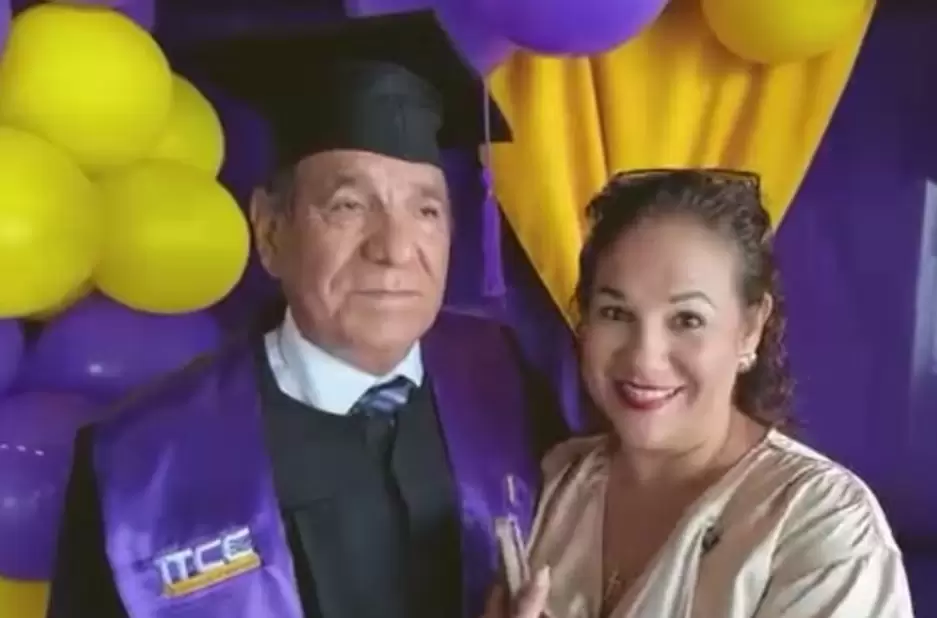 Hombre se grad�a a los 78 a�os