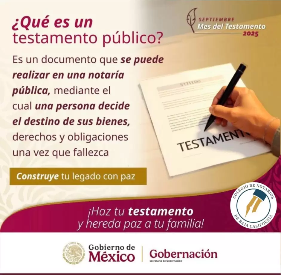 Campa�a "Septiembre, Mes del Testamento"