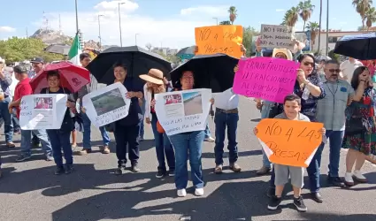 Manifestaci�n contra construcci�n de presas