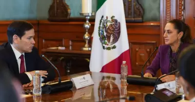 Reuni�n de Marco Rubio con Claudia Sheinbaum