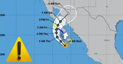 Posible trayectoria del hurac�n "Lorena"