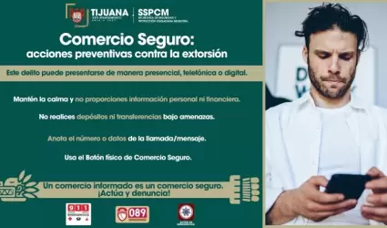Acciones preventivas contra la extorsi�n