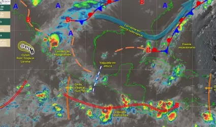 Cicl�n post-tropical "Lorena"