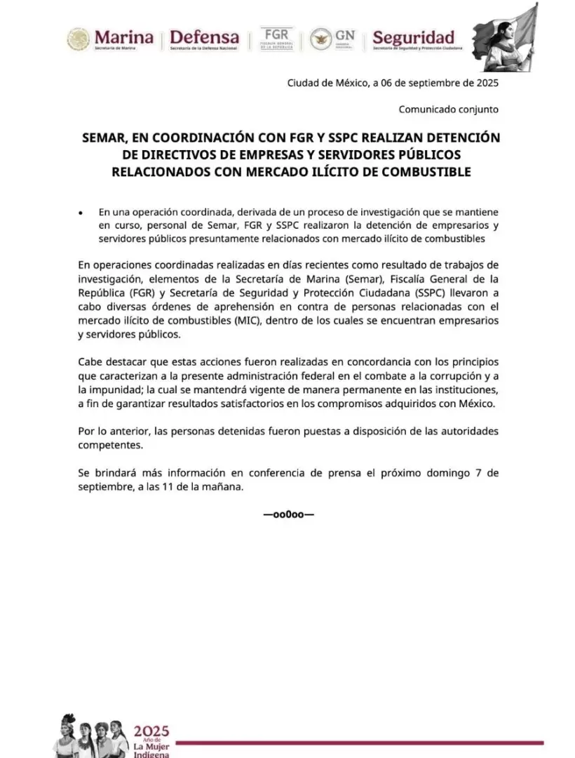 Informe de la detenci�n