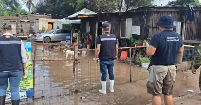 Atenci�n a personas afectadas por las lluvias