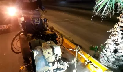 Trabajos de se�alizaci�n vial durante horario nocturno