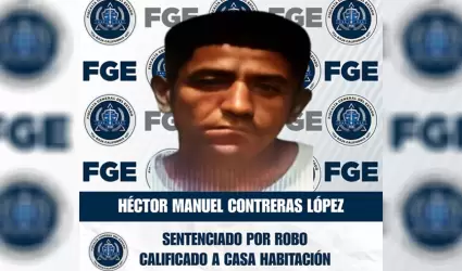 Sentenciado por robo calificado a casa habitaci�n