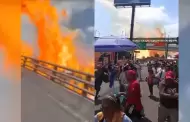 VIDEO.- Explosi�n de pipa de gas en Iztapalapa deja varios heridos y veh�culos da�ados