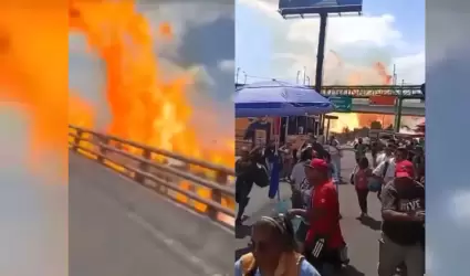 Explosi�n de pipa en Iztapalapa