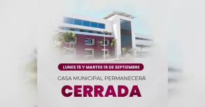 D�as inh�biles lunes 15 y martes 16 de septiembre