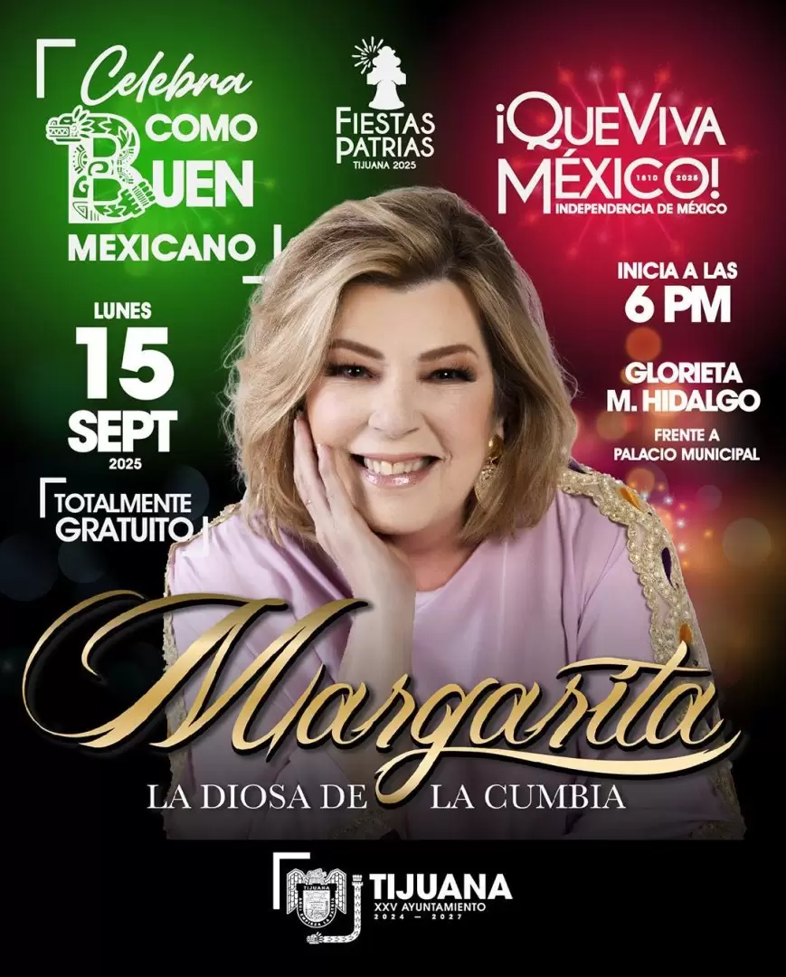 Celebraci�n Independencia de M�xico con Margarita 'La Diosa de la Cumbia'