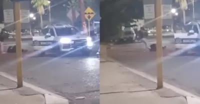 Agresi�n a polic�as en Puerta Real