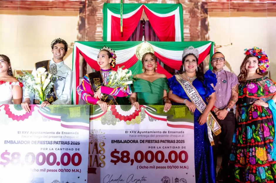 Christian Flores y B�rbara V�zquez, embajadores de las Fiestas Patrias 2025 en Ensenada