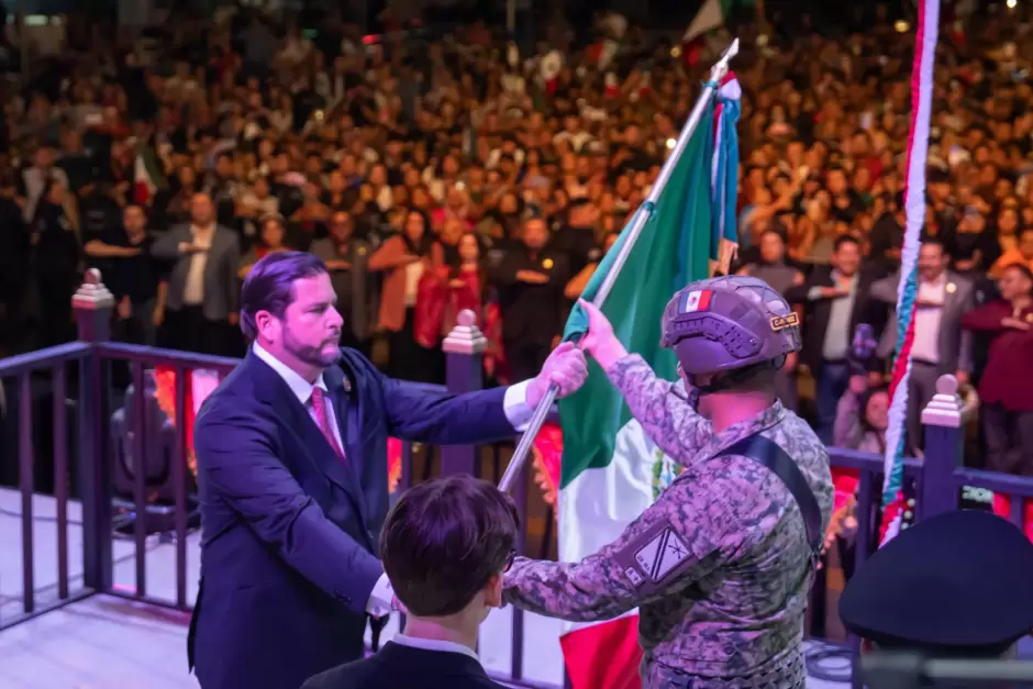 Encabeza Ismael Burgue�o Ruiz Ceremonia del CCXV Aniversario del Grito de Independencia en Tijuana