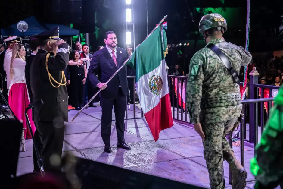 Encabeza Ismael Burgue�o Ruiz Ceremonia del CCXV Aniversario del Grito de Independencia en Tijuana