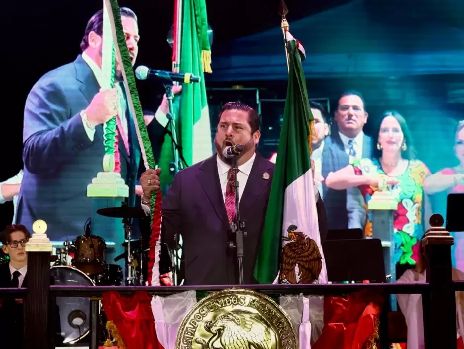 Encabeza Ismael Burgue�o Ruiz Ceremonia del CCXV Aniversario del Grito de Independencia en Tijuana