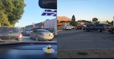 Choque entre tren y veh�culo en el Blvd. Ben�tez