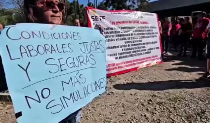 Integrantes del Sindicato Estatal de Trabajadores de la Educaci�n