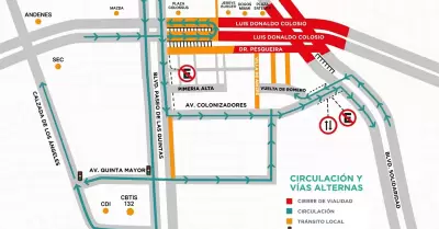 Cambiar�n rutas alternas