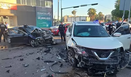 Choque en el cruce del bulevar Abelardo L. Rodr�guez, en entronque con Veracruz 