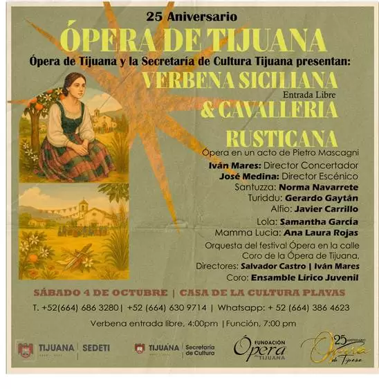 �pera de Tijuana celebra su 25 aniversario