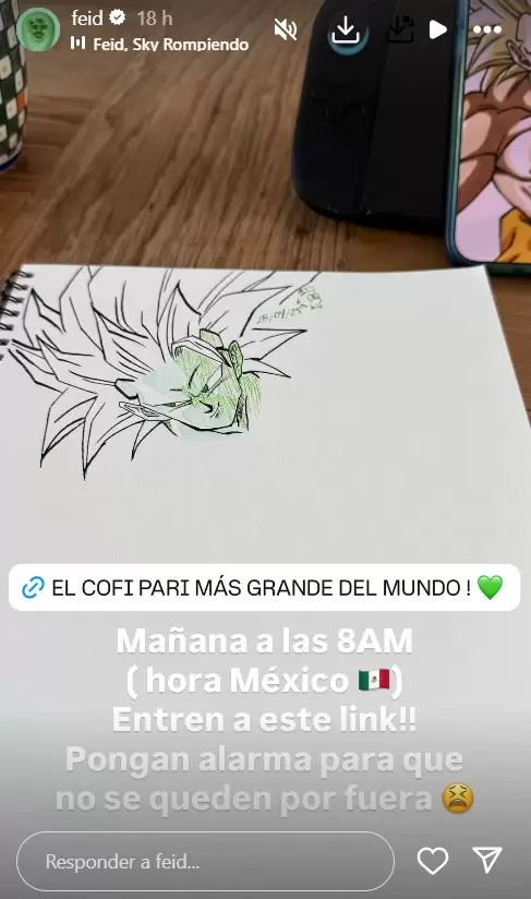 Feid tendr� una "Coffee Party" en M�xico