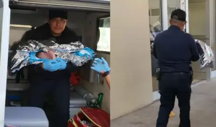Polic�as apoyan en nacimiento de beb�