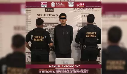 Hombre armado detenido durante persecuci�n policial en Tijuana