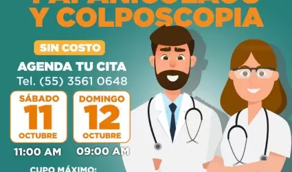 Jornada gratuita de papanicolaou y colposcop�a