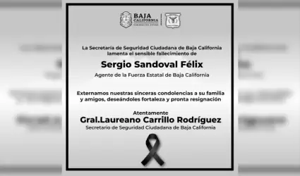 Agente estatal Sergio Sandoval F�lix