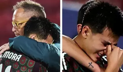 Gilberto Mora llora tras la eliminaci�n de M�xico