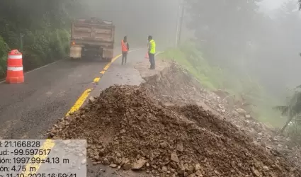 Carreteras afectadas por las lluvias