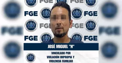 Vinculado a proceso por violaci�n impropia y violencia familiar