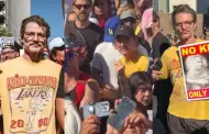 VIDEO: Pedro Pascal se uni� a marchas contra Donald Trump y bail� "La Cumbia de la Migra" en Los �ngeles
