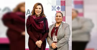 Gobernadora Marina del Pilar y Rosina del Villar Casas, presidenta del Comit� Ej