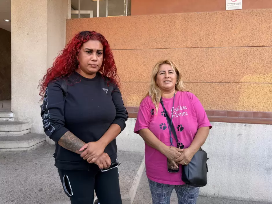 Manifestaci�n contra agresor que con machete golpeaba a perritos