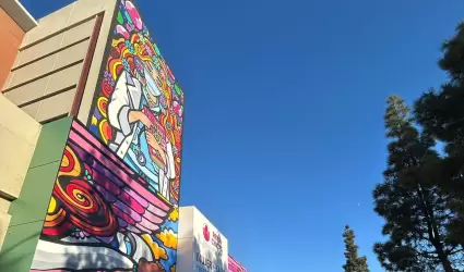 El mural de Jaime Carb� se inaugur� en el Hospital IMSS Tijuana.