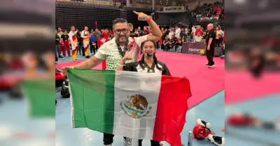 Deportistas ensenadenses Bibiana S�ndez y Ad�n Dom�nguez