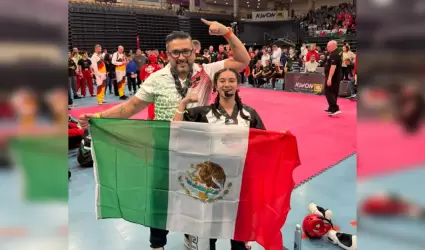Deportistas ensenadenses Bibiana S�ndez y Ad�n Dom�nguez