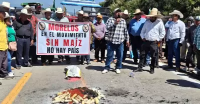 Protesta de productores de ma�z