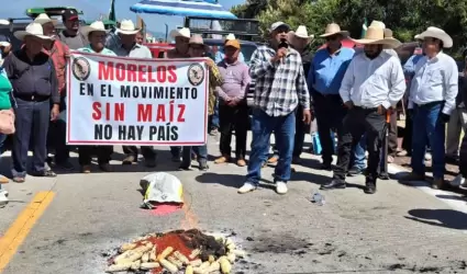 Protesta de productores de ma�z