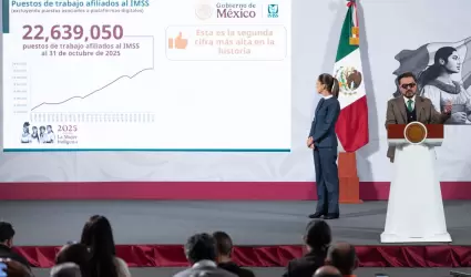 Empleo en M�xico alcanza cifra r�cord con m�s de 22.6 millones de puestos regist