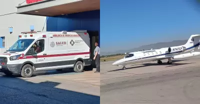 Traslado de v�ctima de incendio