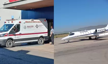 Traslado de v�ctima de incendio
