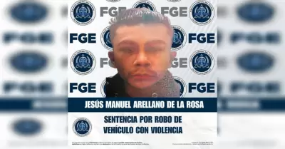 Sentencia de cinco a�os y cuatro meses de prisi�n por robo de veh�culo con viole
