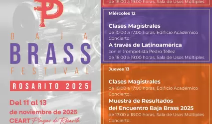 Ceart Playas de Rosarito ser� sede del "Baja Brass Festival 2025"