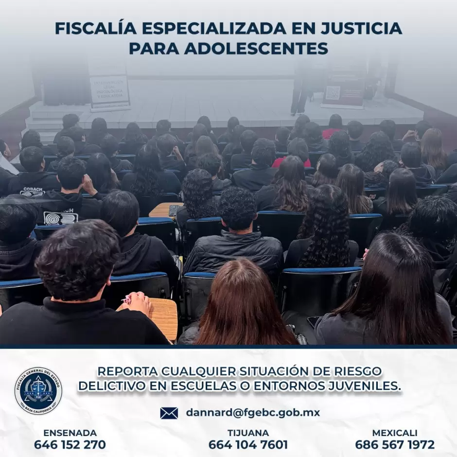 Refuerza Fiscal�a compromiso con la atenci�n integral a j�venes y adolescentes