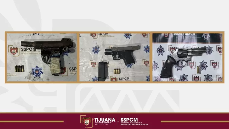 Detenidos en posesi�n de armas de fuego en distintos puntos de la ciudad