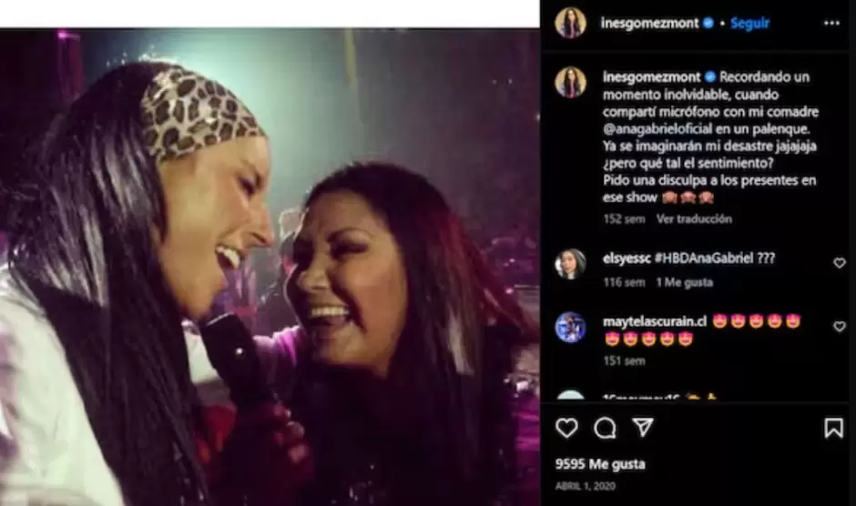 Ana Gabriel junto a In�s G�mez Mont