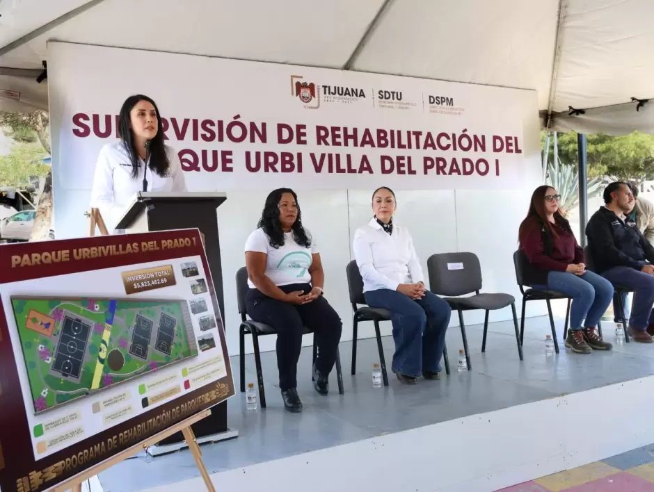 Obra de rehabilitaci�n del parque Villa del Prado I